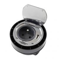 Встраиваемая розетка SFL Round с LED-индикатором (1 розетка + 1 USB) №1